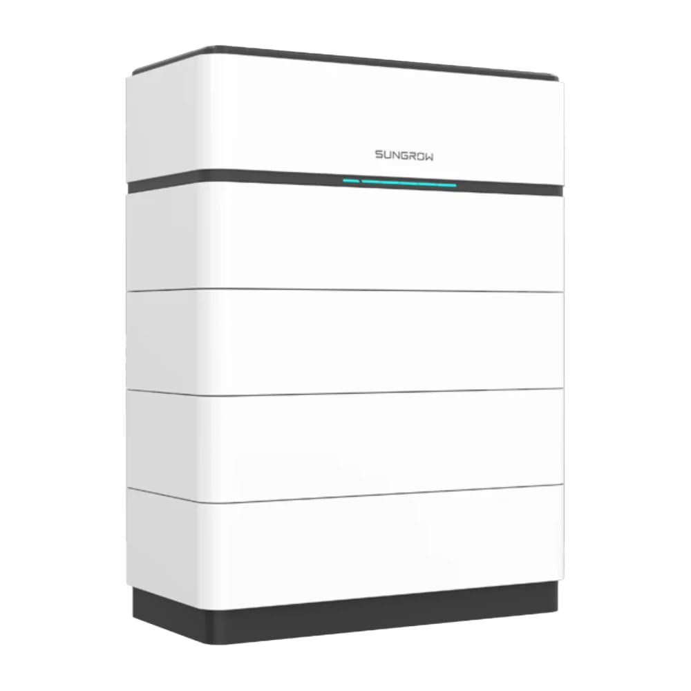 Sungrow Hybrid Wechselrichter SH20T V11 + SBH200 V11 + 48x Trina Vertex S+ TSM-465NEG9R.28 465W Monofazial Glas-Glas Black Frame + Unterkonstruktion + PV-Kabel