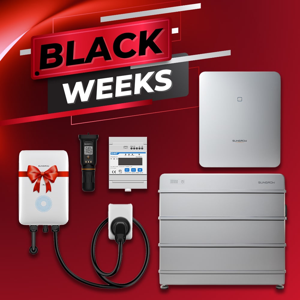 10 kW Sungrow Hybrid Wechselrichter + 9,6 kWh Sungrow Speicher + Sungrow AC-Wallbox + Sungrow Power Meter + Sungrow Dongle