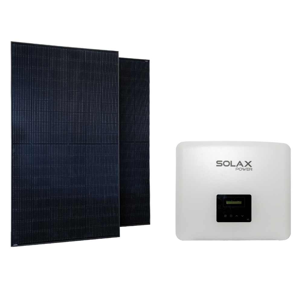 12 kW Solaranlage Set: 28 x 435 Watt JinKo Solar Full Black + 12 kW 3-Phasen-Wechselrichter SolaX