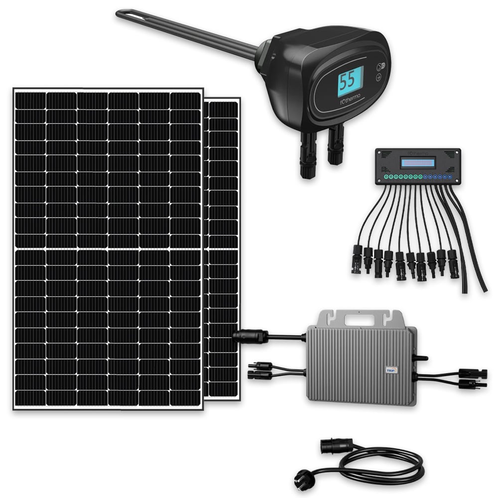 fothermo Solar Heizstab inkl. 2x Trina Vertex S+ TSM-NEG9R.28 445W Monofazial Glas-Glas Black Frame Solarmodul