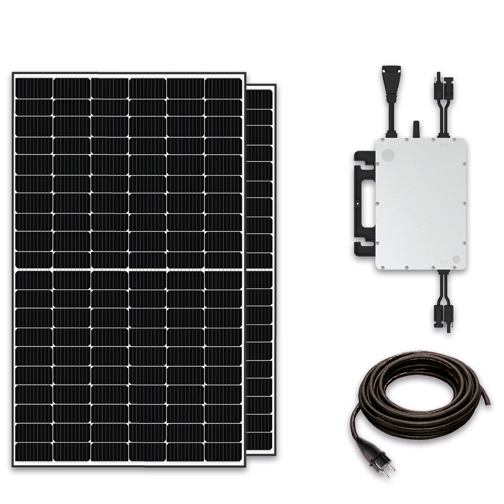 Solar-Haus Balkonkraftwerk 880/800 Watt Plug & Play mit WiFi und Schuko-Stecker