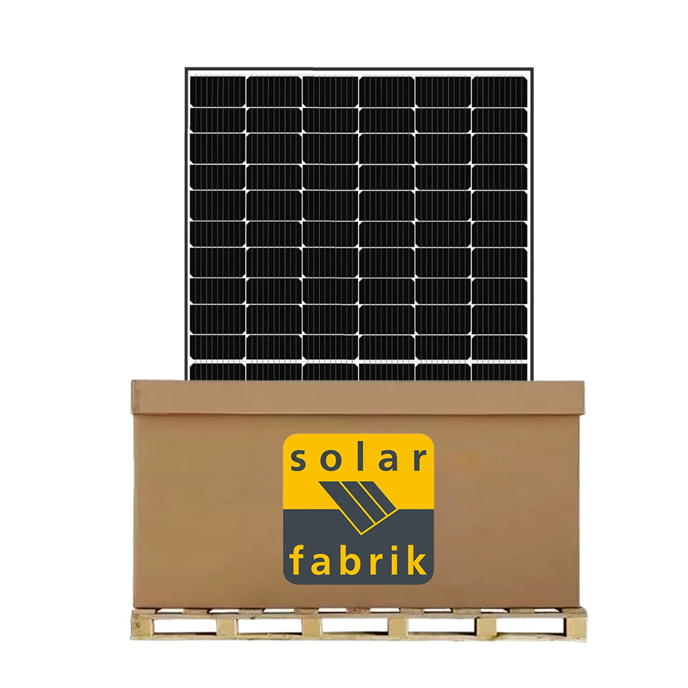 Palette 36x Solar Fabrik Mono 415W S4 Halfcut Black-White Black Frame PV Modul Photovoltaik Solarmodul