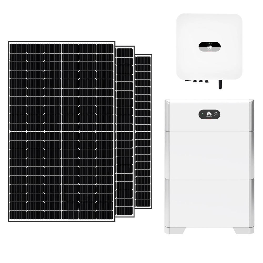10 kW Solaranlage » 23x Jinko Solar 440 Watt Black Frame + Huawei 10 kW Hybrid-Wechselrichter + Huawei 10 kWh Speicher