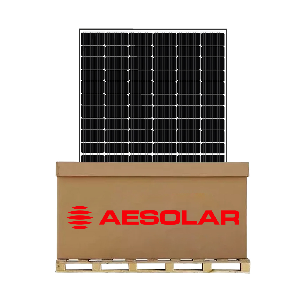 Palette 36x AESOLAR 450W AE450CMER-96BDS bifacial Glas-Glas Black Frame PV Modul
