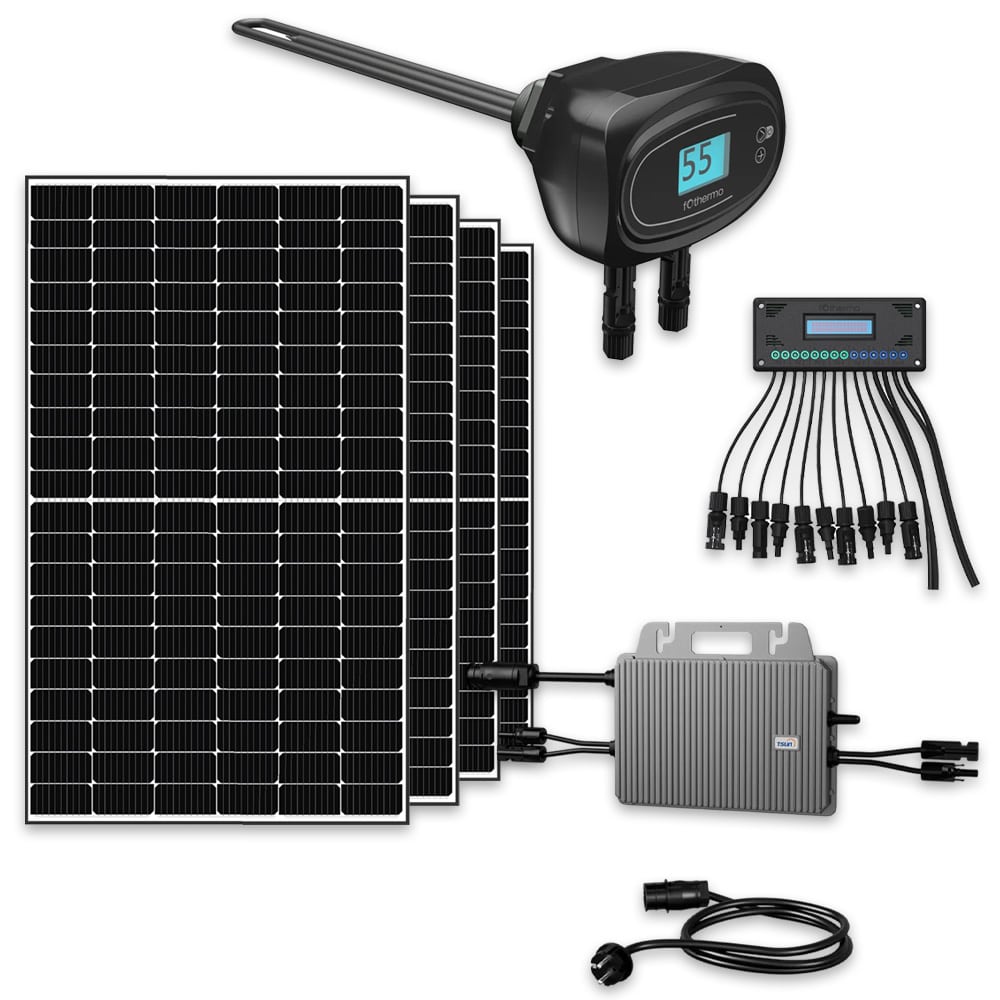 fothermo Solar Heizstab inkl. 4x Trina Vertex S+ TSM-NEG9R.28 445W Monofazial Glas-Glas Black Frame Solarmodul