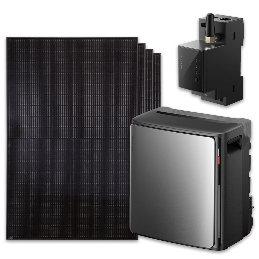 EcoFlow STREAM Ultra X 2000 W Set | 4x JASolar 500W | EcoFlow Smart Meter | PV-Kabel